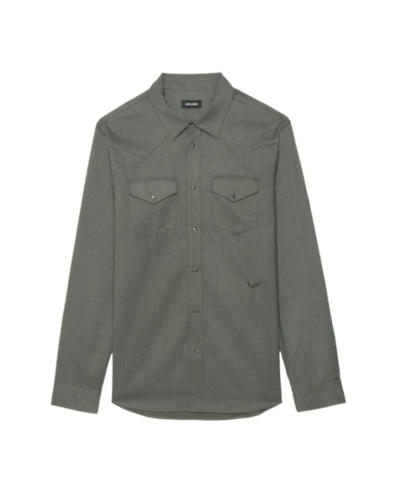 Zadig & Voltaire Hemd Saby Kaki