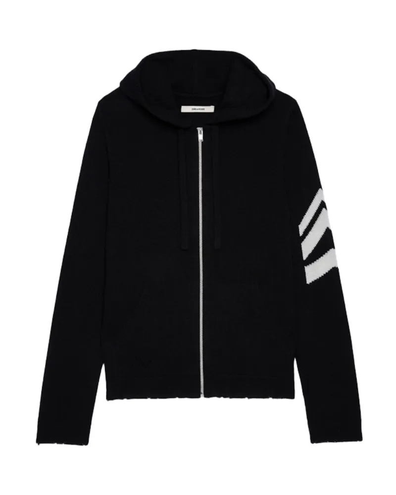 Zadig & Voltaire Cardigan Clash 100% Kaschmir Schwarz