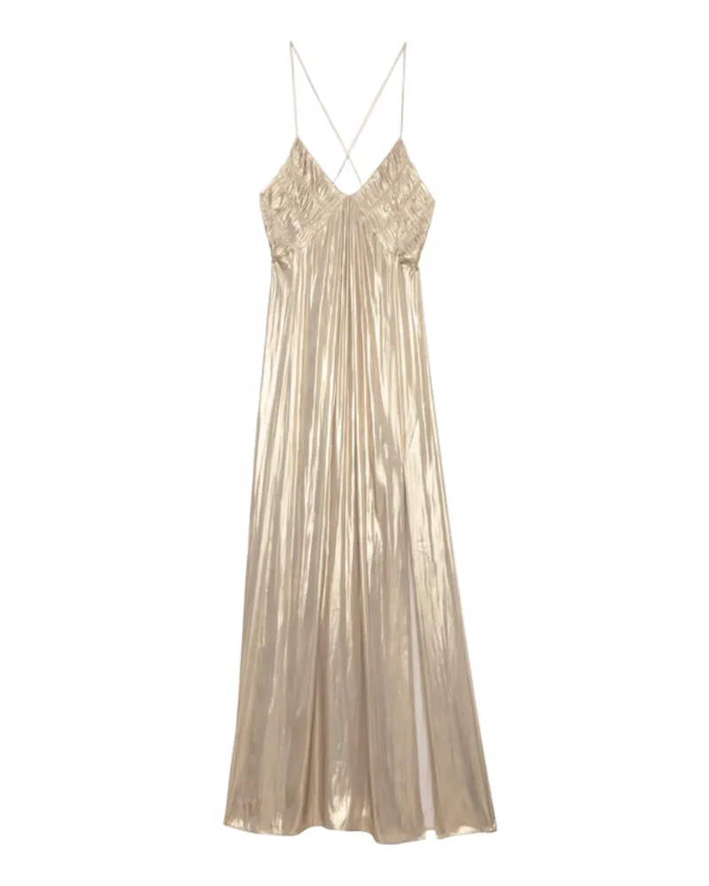 Zadig & Voltaire Kleid Rayonne Satin Gold