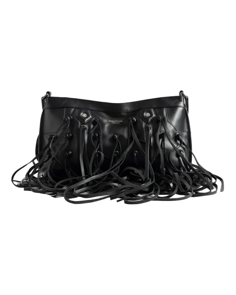 Zadig & Voltaire Tasche Sunny Moody Fringes Schwarz