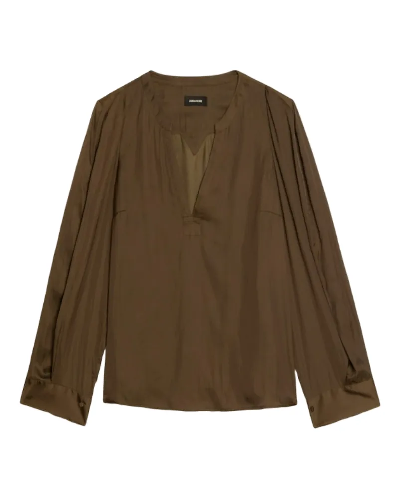 Zadig & Voltaire Torny Satin Tunika Grün