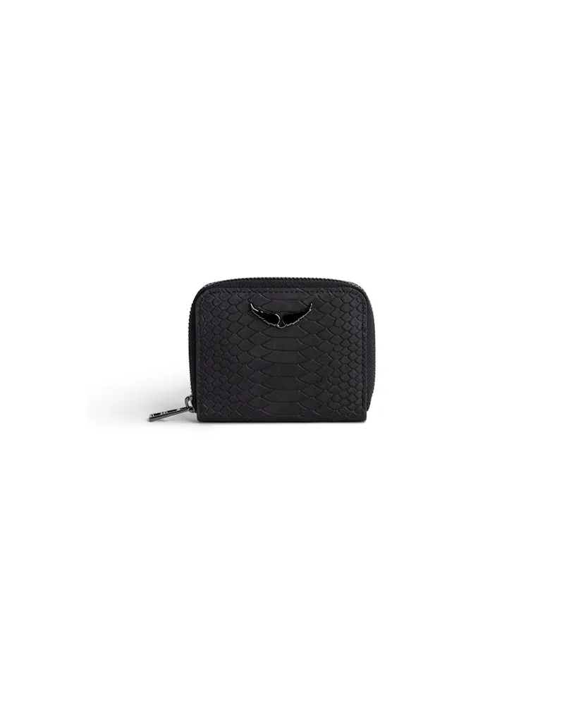 Zadig & Voltaire Mini Zv Soft Savage Geldbörse Schwarz