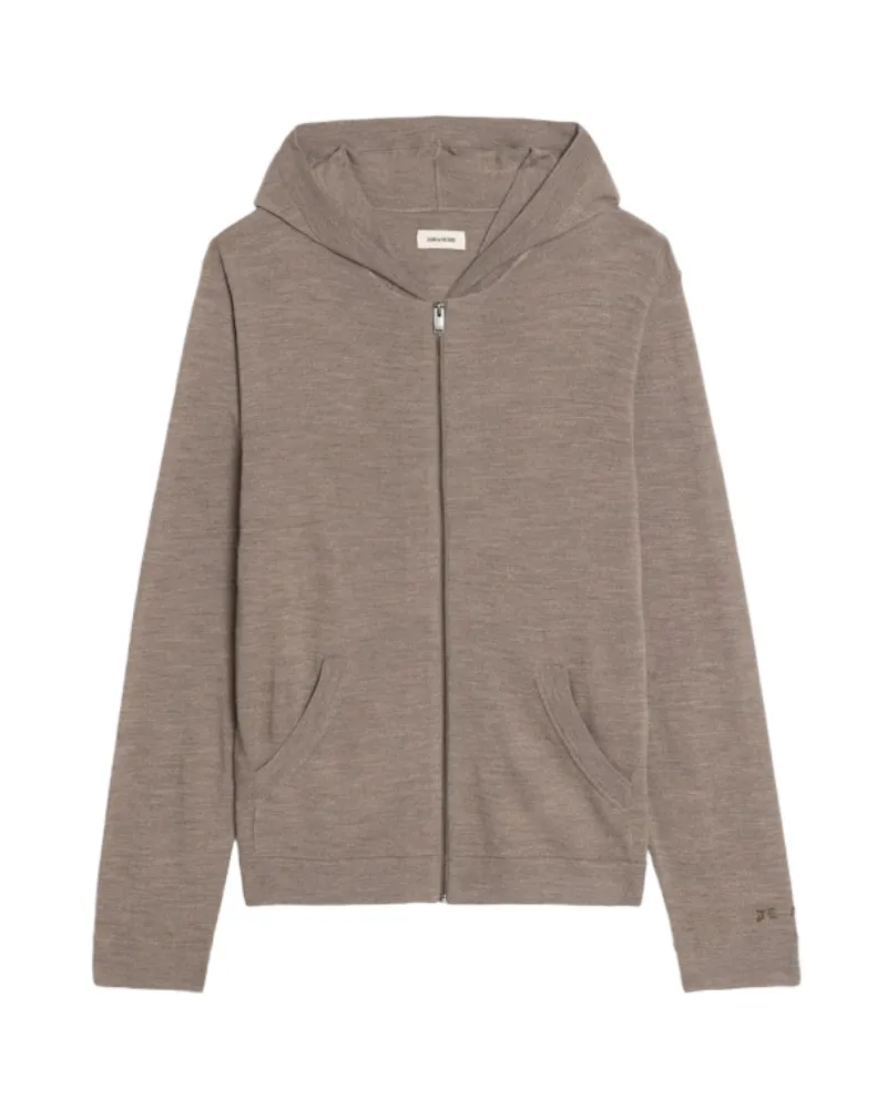 Zadig & Voltaire Cardigan Clash 100% Wolle Beige