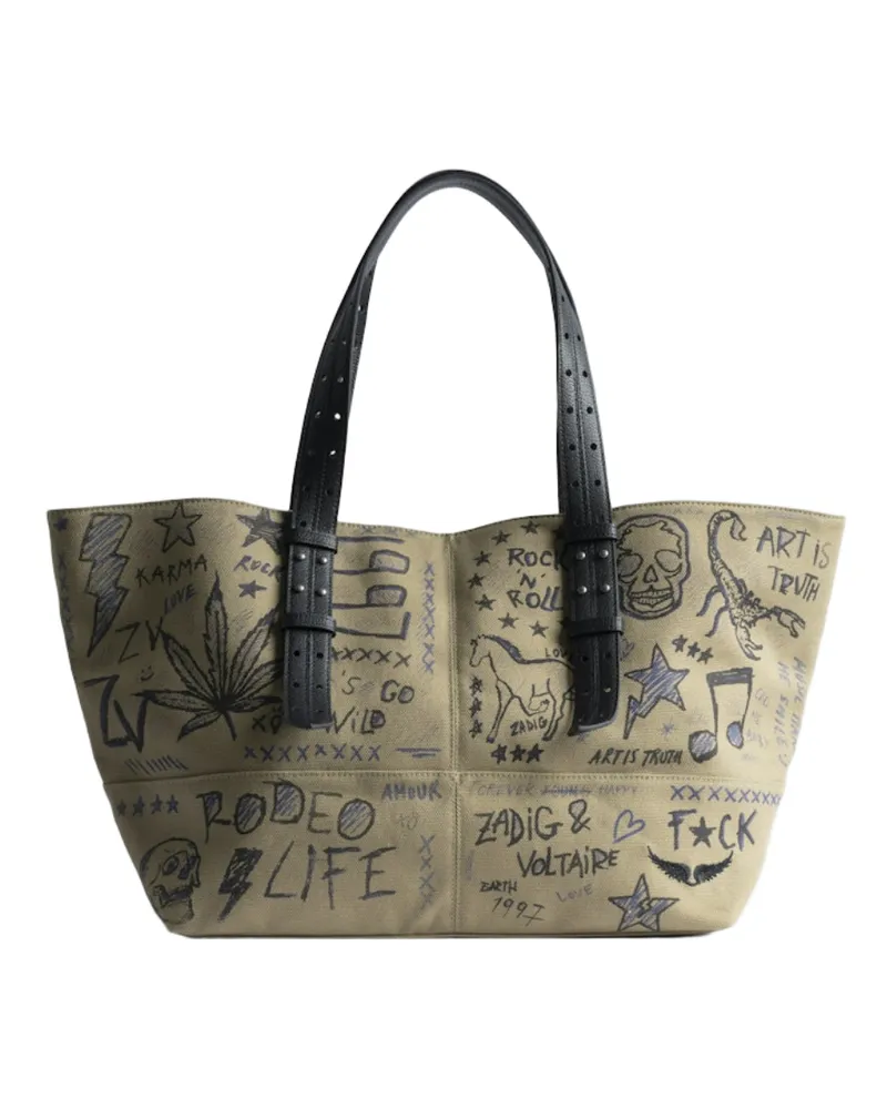 Zadig & Voltaire Z Camp Tote Tasche Grün