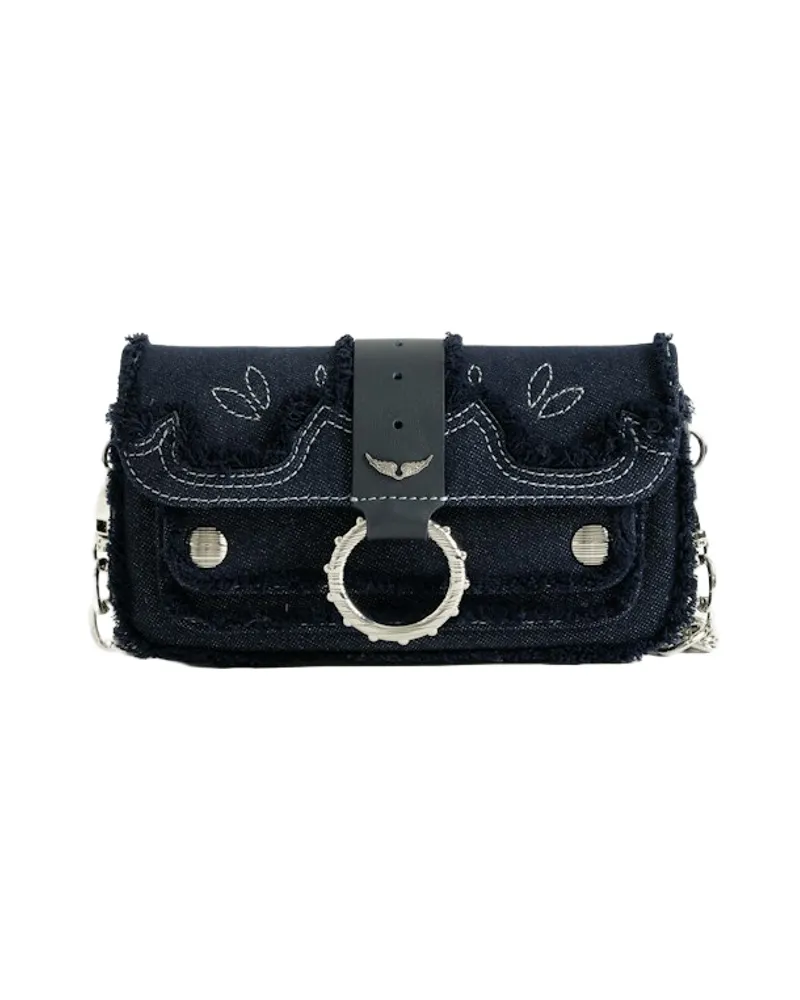 Zadig & Voltaire Kate Wallet Denim Tasche Blau