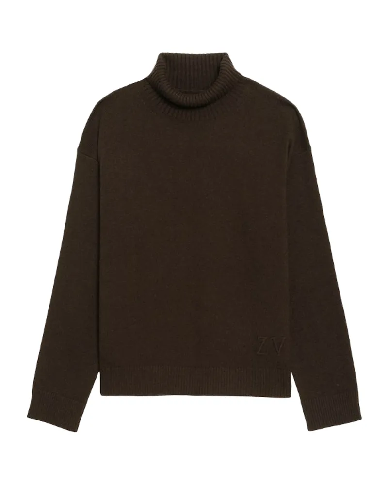 Zadig & Voltaire Nalmo Pullover 100% Merinowolle Braun