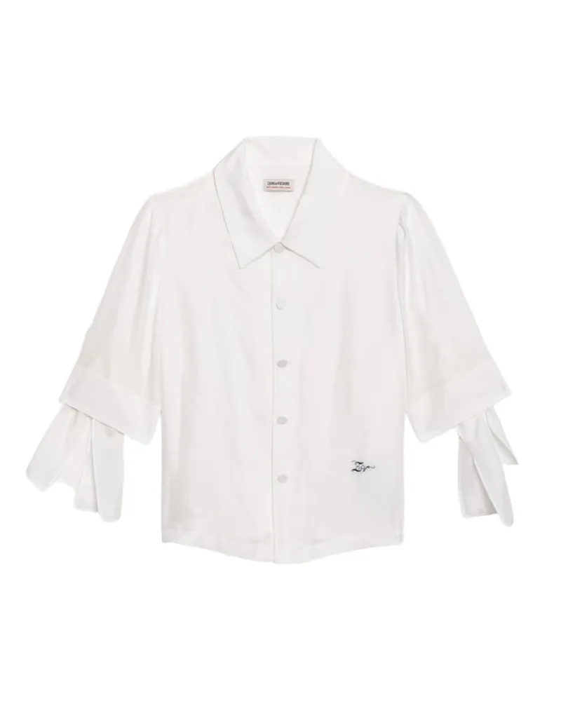Zadig & Voltaire Telmy Bluse 100% Seide Weiß