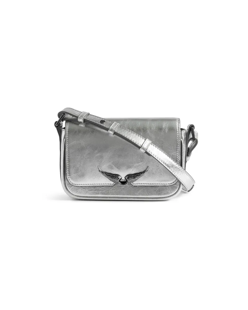 Zadig & Voltaire Tasche Le Zazi Vintage Metal Grau
