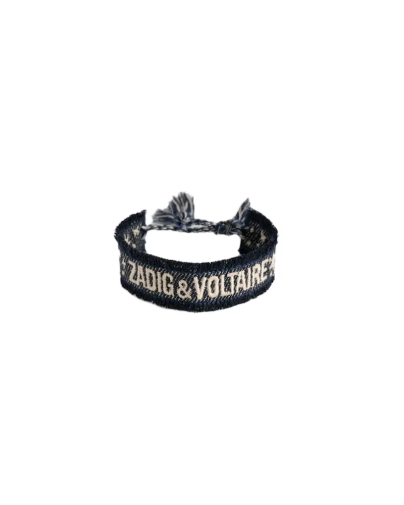 Zadig & Voltaire Zadig Gewebtes Armband Blau