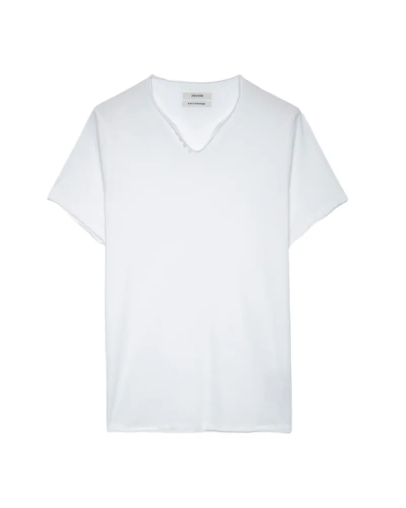 Zadig & Voltaire Henley-Shirt Monastir Weiß