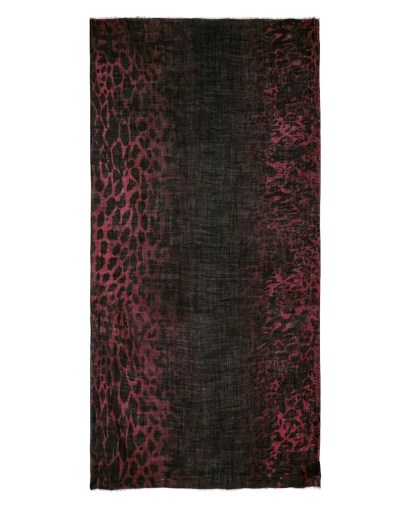 Zadig & Voltaire Judy Leopard Schal Rot