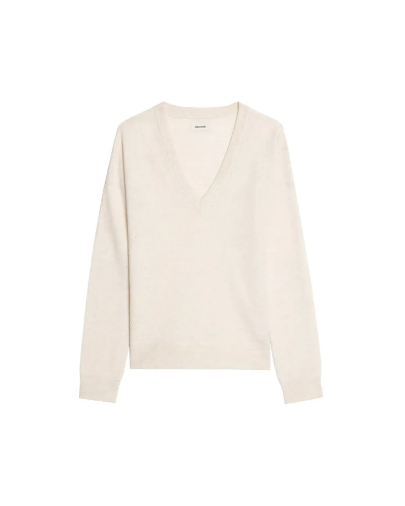 Zadig & Voltaire Pullover Vivi 100% Kaschmir Ecru