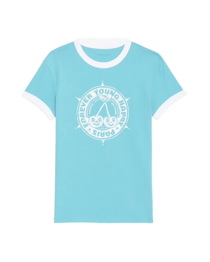 Zadig & Voltaire T-Shirt Walk Blau