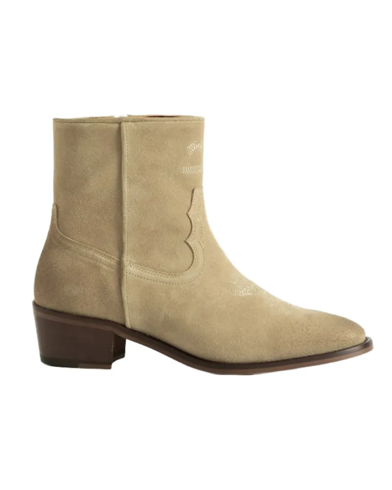Zadig & Voltaire Tex Low Suede Stiefeletten Beige