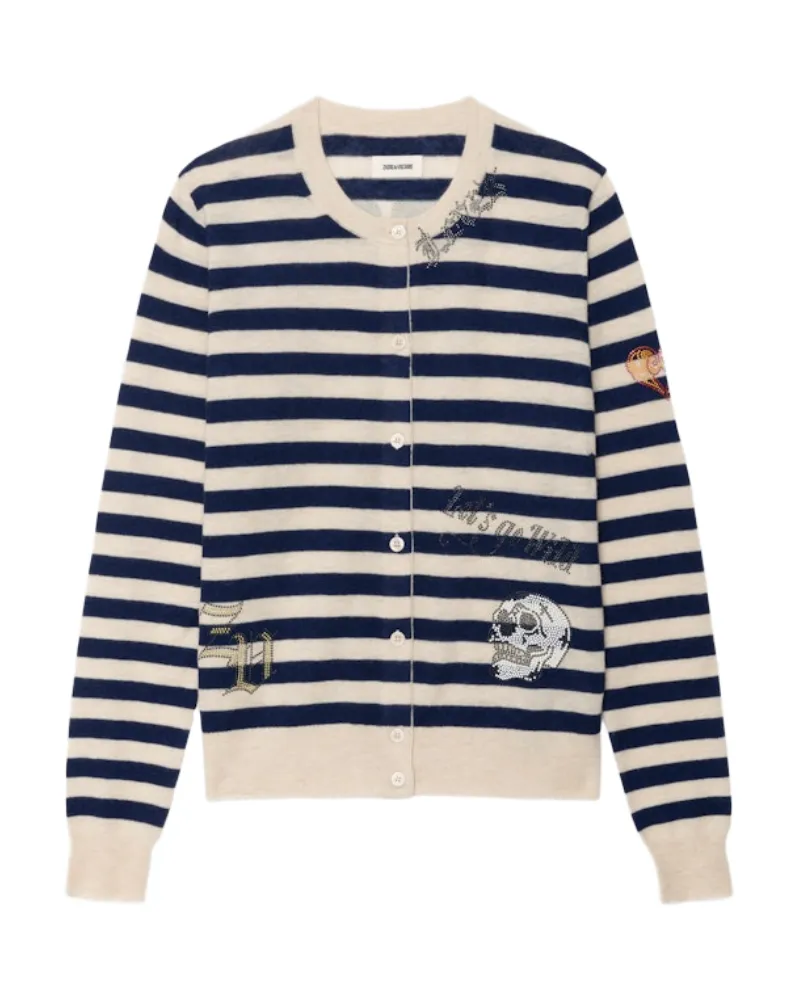 Zadig & Voltaire Cardigan Missya 100% Kaschmir Blau