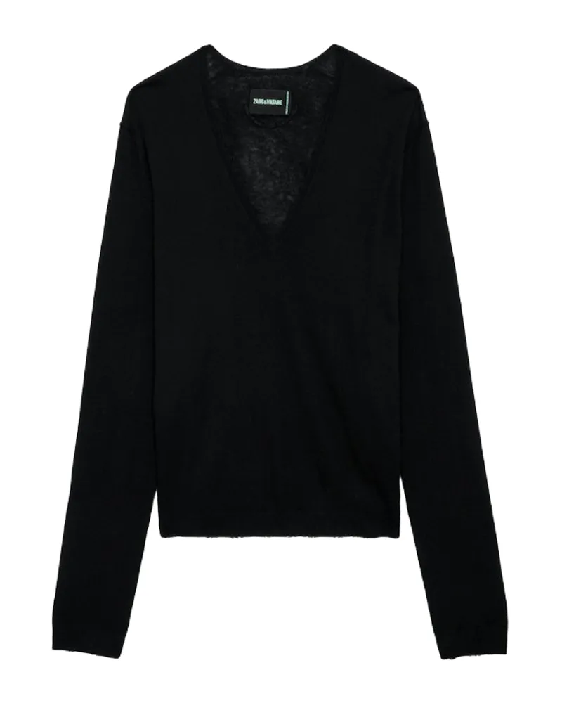 Zadig & Voltaire Pullover Rivy 100% Kaschmir Schwarz