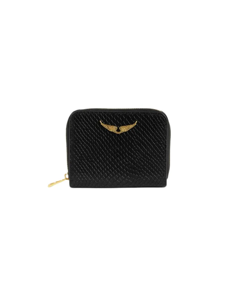 Zadig & Voltaire Mini ZV Soft Wild Geldbörse Schwarz