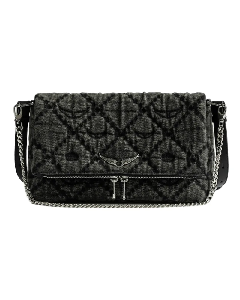 Zadig & Voltaire Tasche Rocky II Monogram Grau