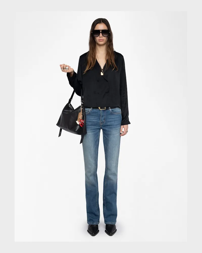 Zadig & Voltaire Bluse Tussi Satin Black