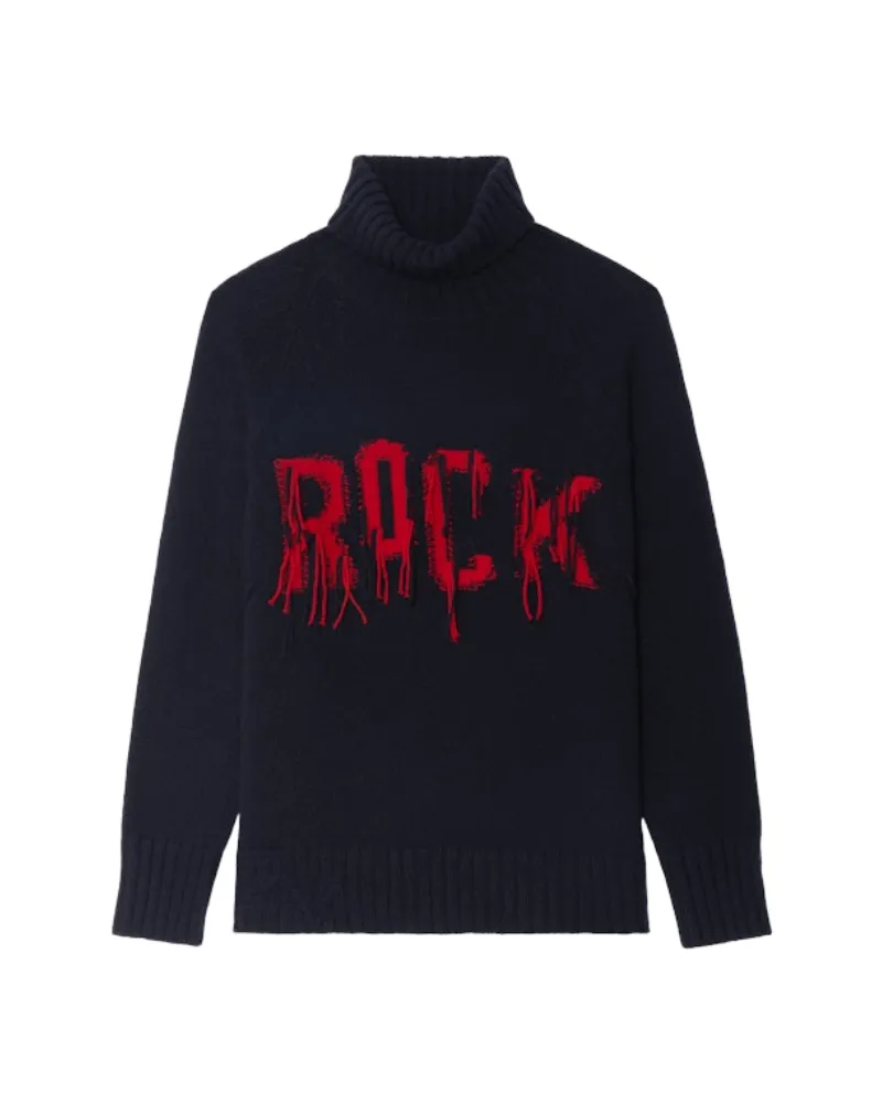 Zadig & Voltaire Pullover Mora 100% Merinowolle Blau