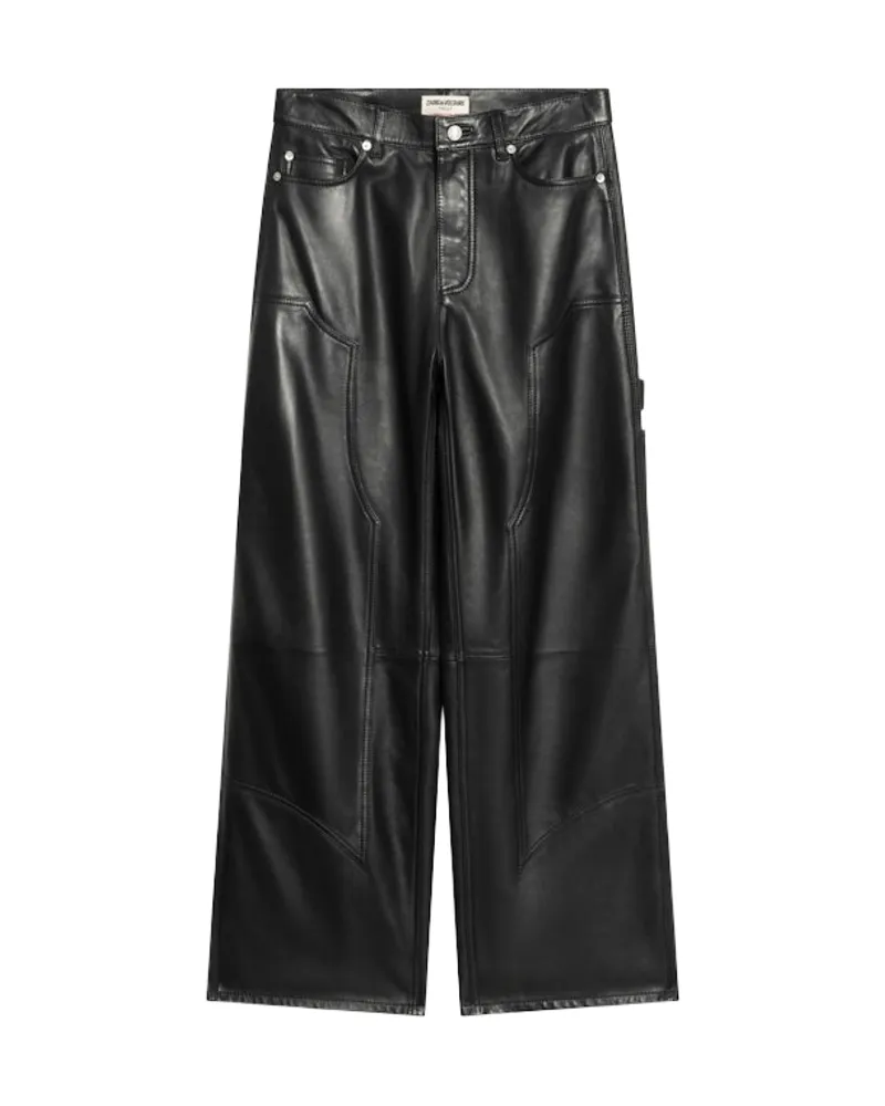 Zadig & Voltaire Perya Lederhose Schwarz