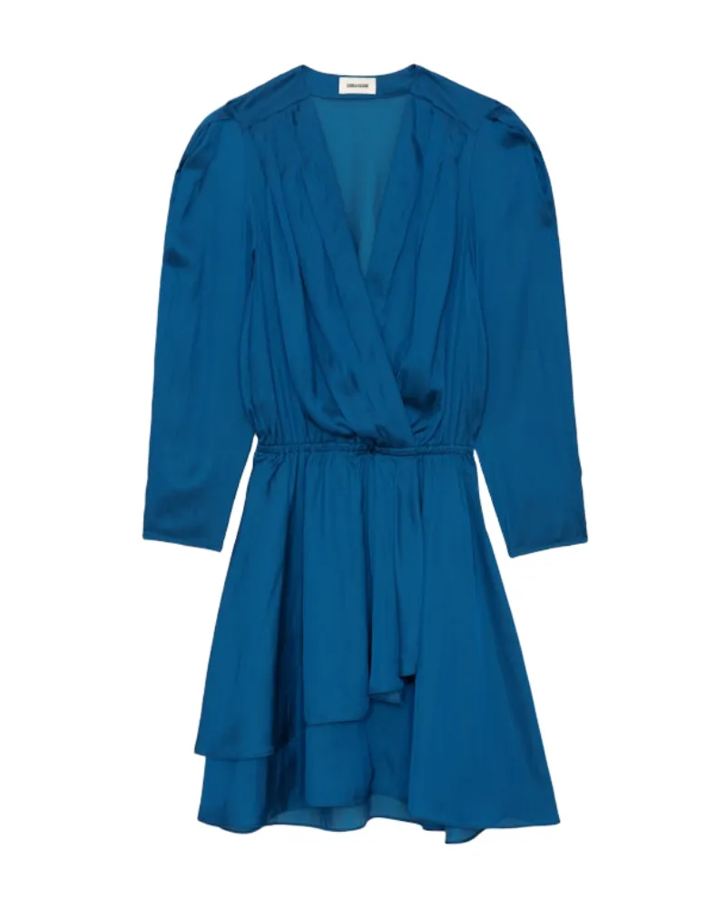 Zadig & Voltaire Kleid Rogers Satin Blau