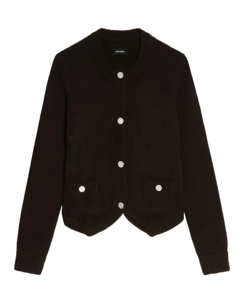 Zadig & Voltaire Cardigan Westia 100% Kaschmir Braun
