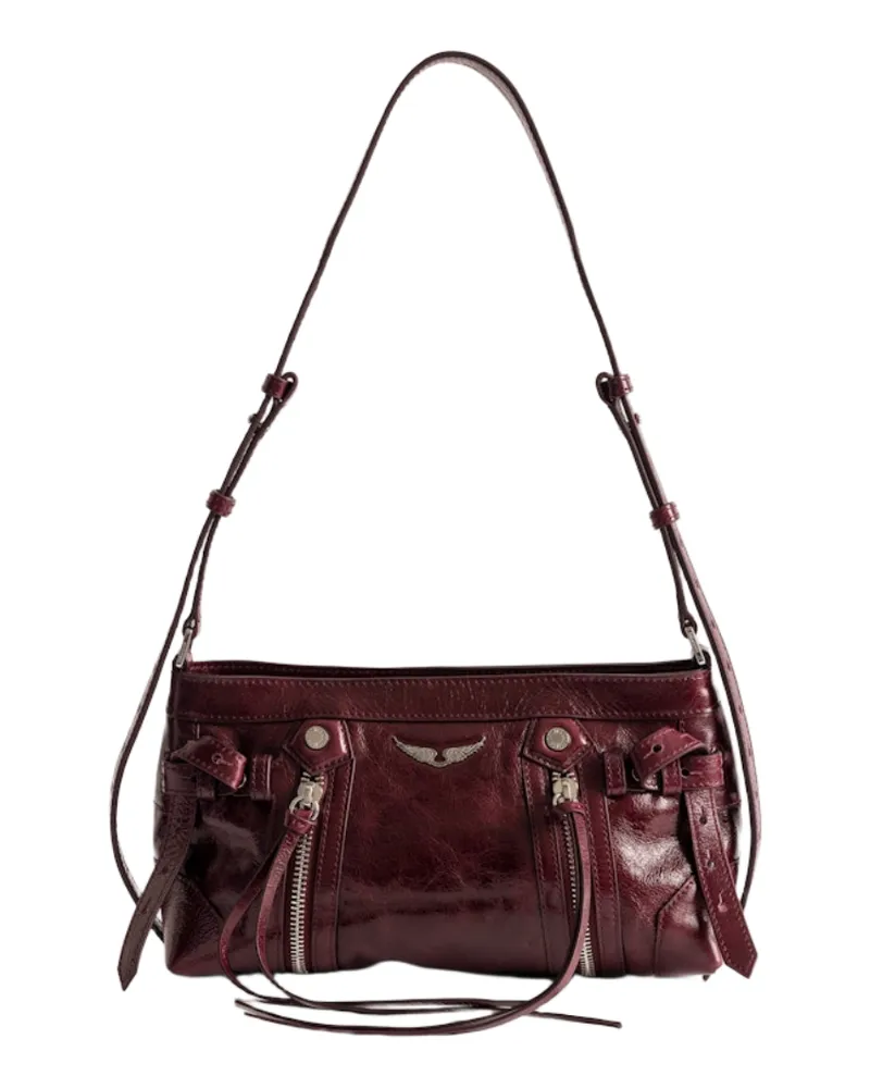 Zadig & Voltaire Madison Mini Vintage Patent Tasche Lila