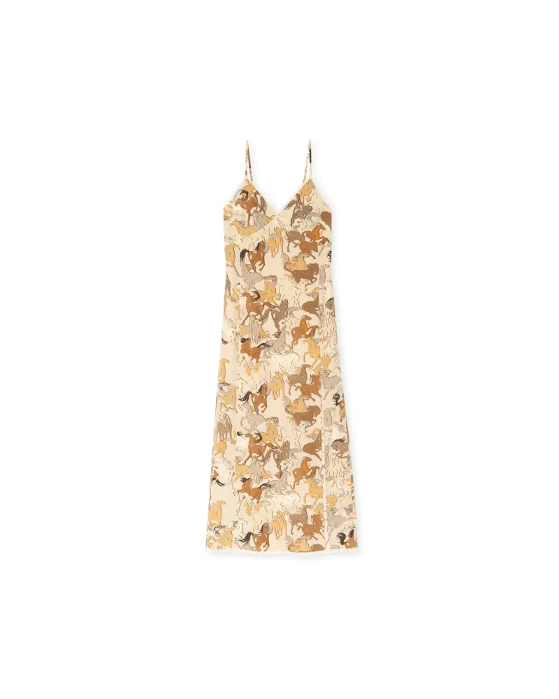 Zadig & Voltaire Kleid Ramelil 100% Seide Ecru