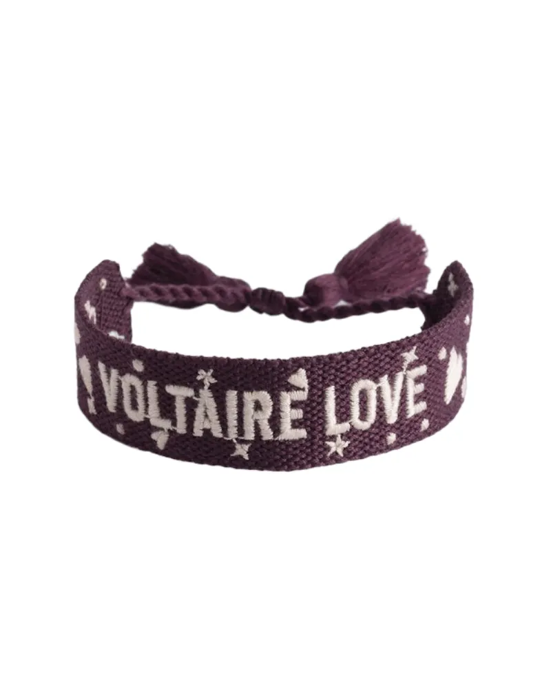Zadig & Voltaire Armband Zadig Gewebt Voltaire Lila
