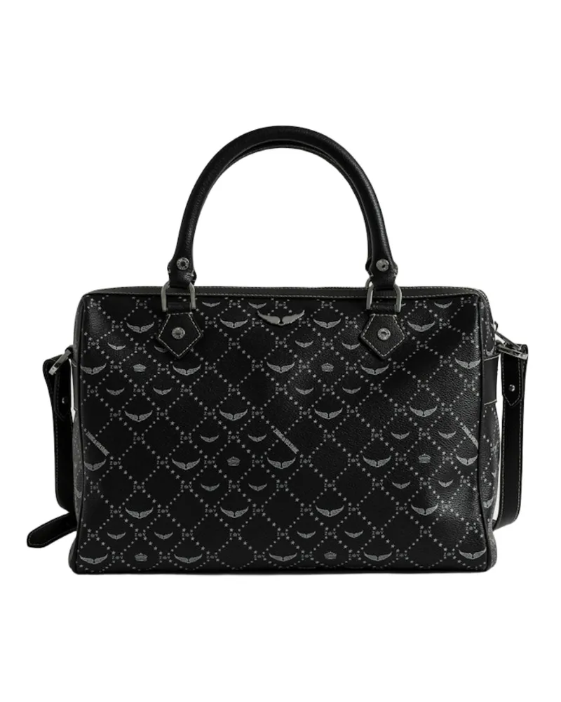 Zadig & Voltaire Sunny Medium Vibe Monogram Tasche Schwarz