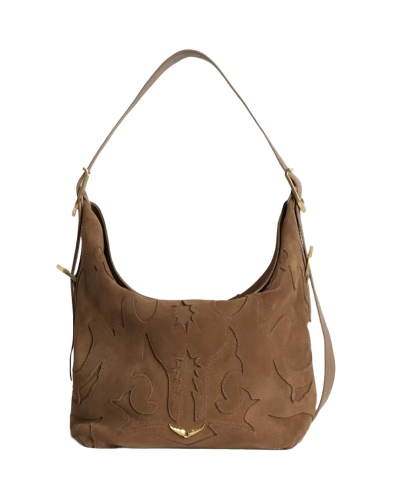 Zadig & Voltaire Jane Suede Tasche Braun