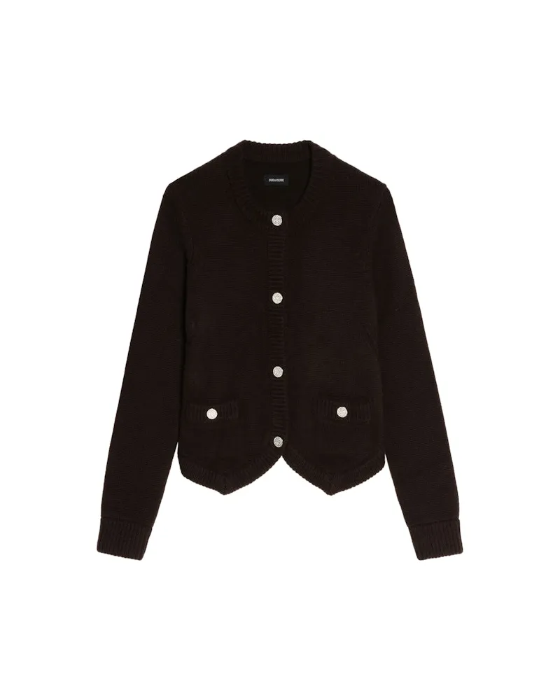 Zadig & Voltaire Cardigan Westia 100% Kaschmir Dark