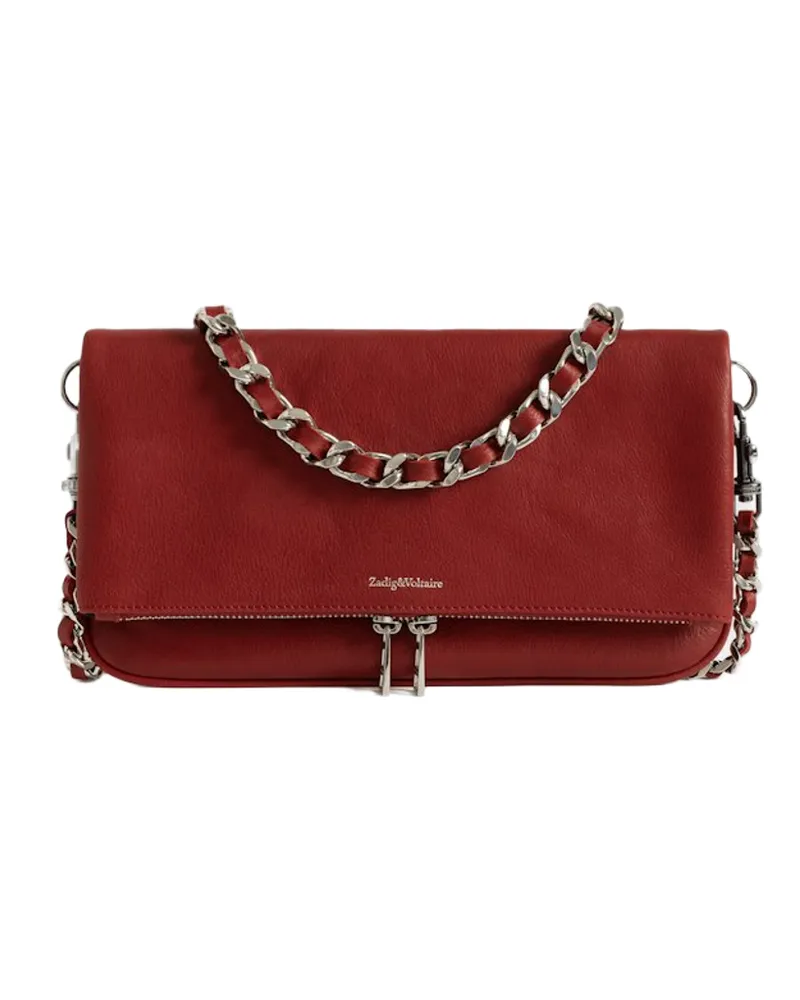 Zadig & Voltaire Rock Deep Dye Clutch Rot