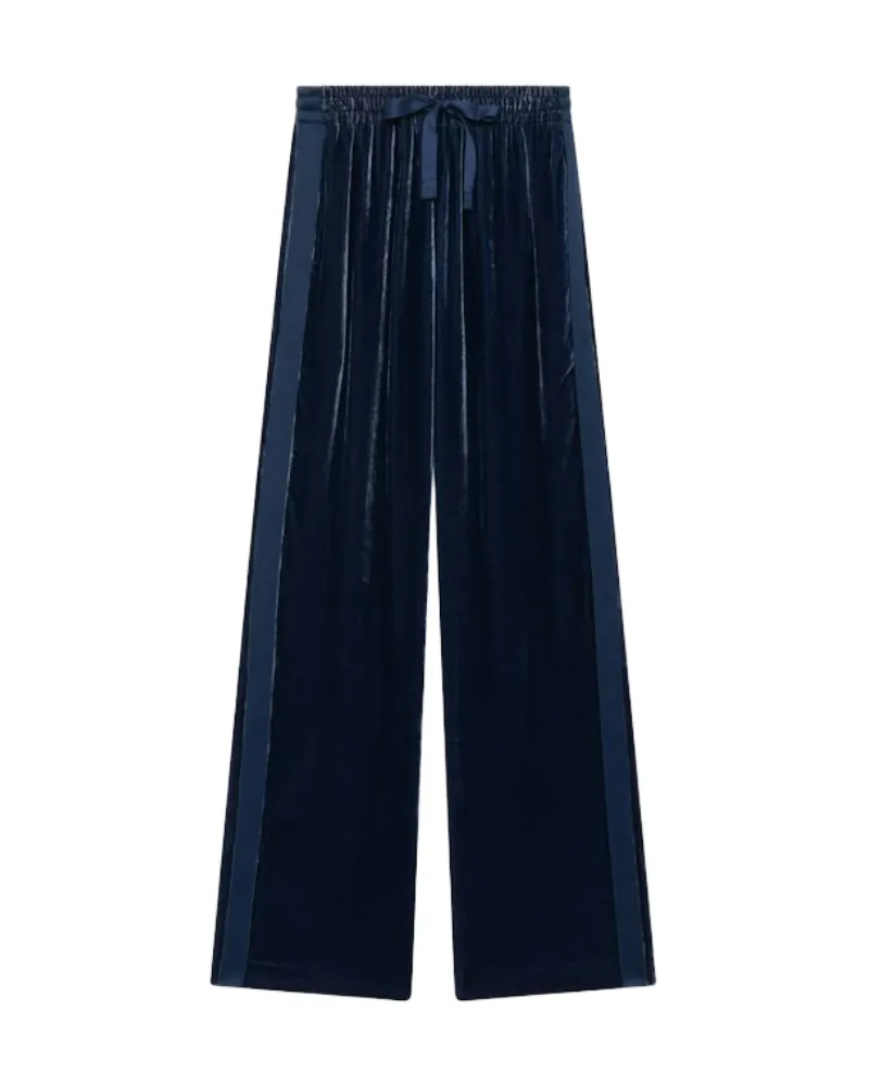 Zadig & Voltaire Poma Samt-Hose Blau
