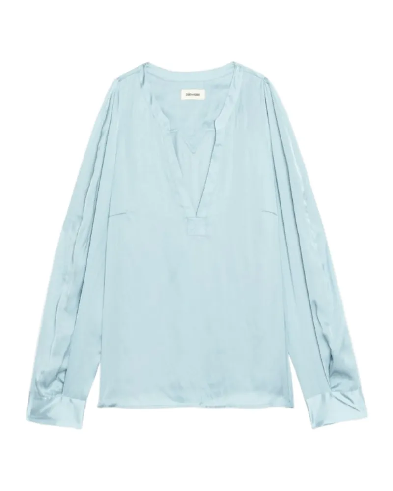 Zadig & Voltaire Torny Satin Tunika Blau