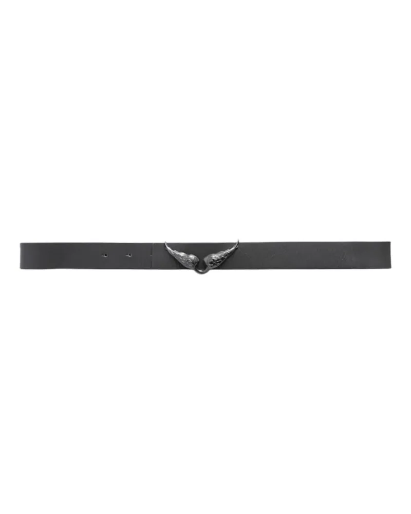 Zadig & Voltaire Gürtel Rock Reversible Vintage 30mm Grau