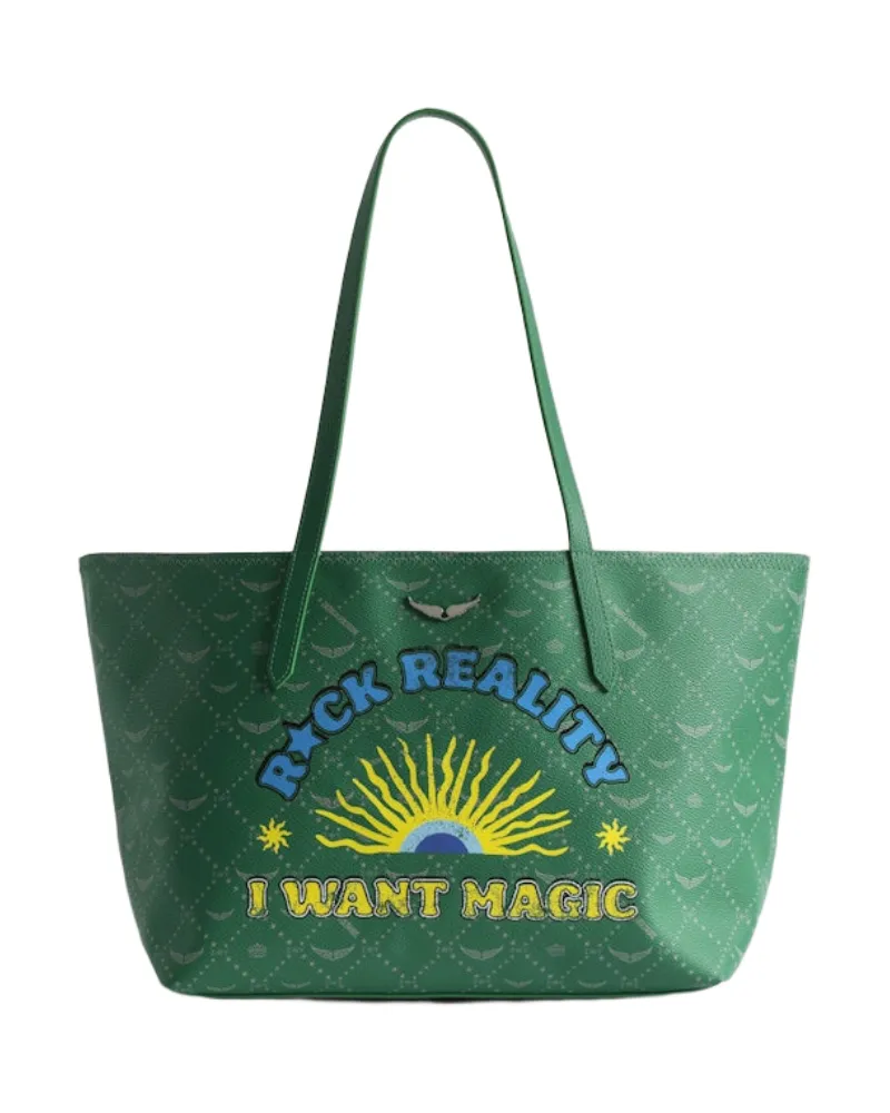 Zadig & Voltaire Tasche Z Shopper Monogram Tag Grün