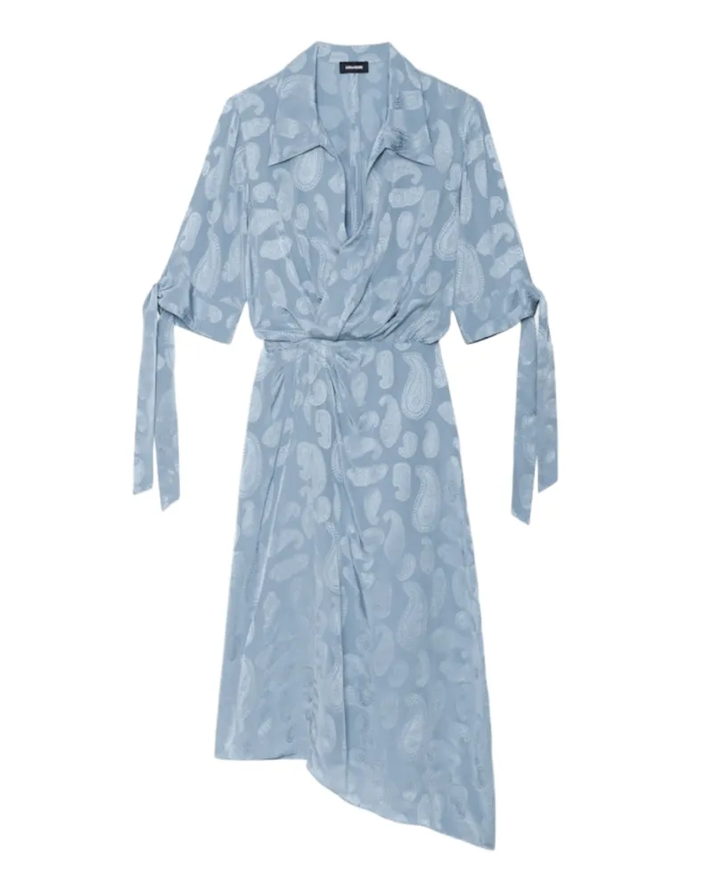 Zadig & Voltaire Kleid Rhani 100% Seide Blau
