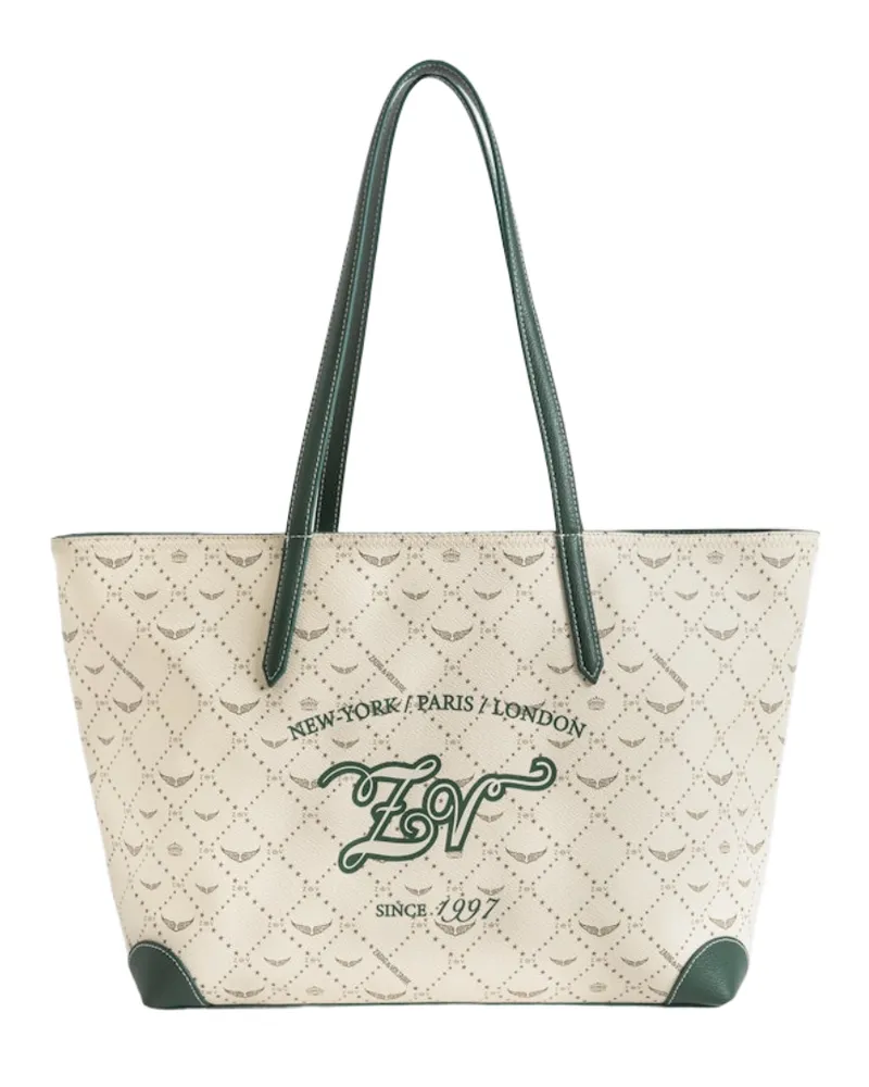 Zadig & Voltaire Z Shopper Monogram Tennis Tasche Weiß