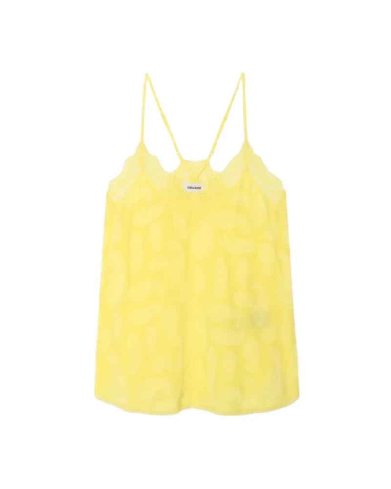 Zadig & Voltaire Caraco Christy 100 % Seide Gelb