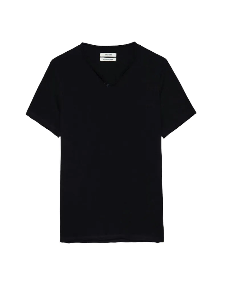 Zadig & Voltaire Henley-Shirt Monastir Schwarz