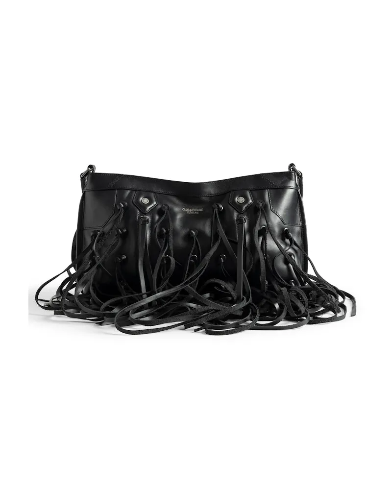 Zadig & Voltaire Tasche Sunny Moody Fringes Black