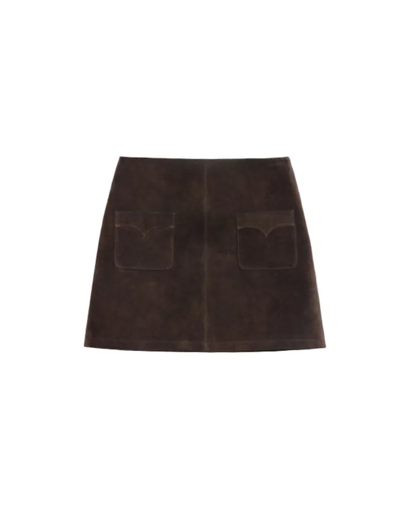 Zadig & Voltaire Jaime Wildlederrock Braun