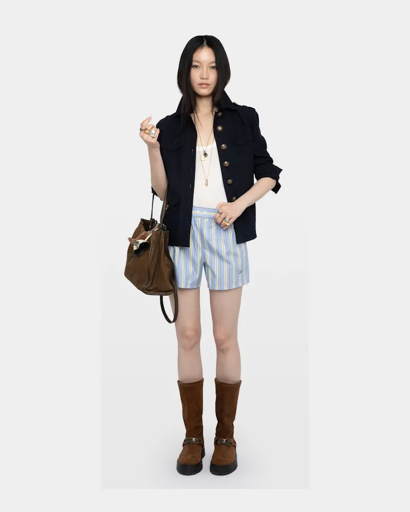 Zadig & Voltaire Shorts Pax Blau