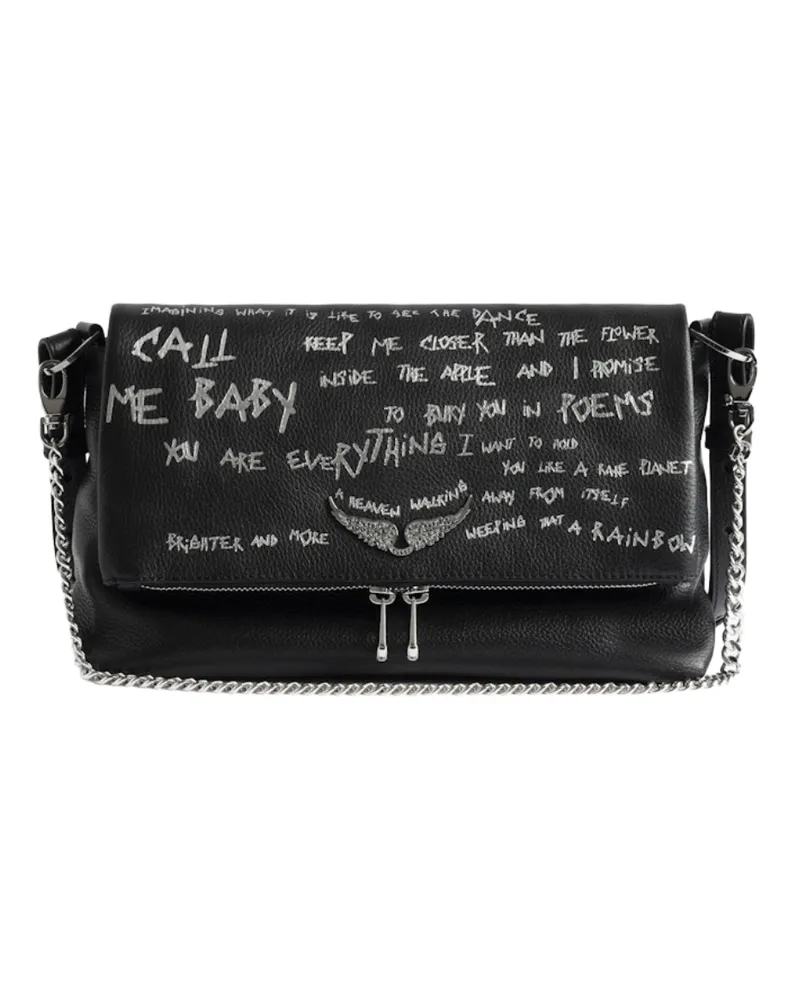 Zadig & Voltaire Tasche Rocky II Graffiti Schwarz