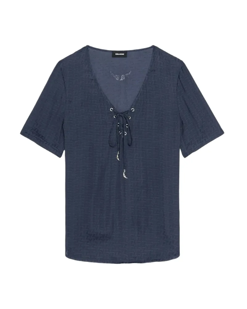 Zadig & Voltaire Top Terzo Satin Blau
