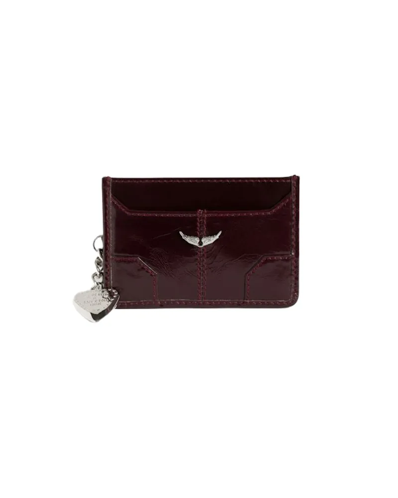 Zadig & Voltaire Sunny Pass Vintage Patent Kartenetui Lila
