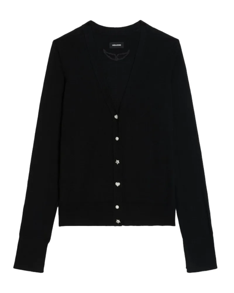 Zadig & Voltaire Cardigan Jemma 100% Merinowolle Schwarz