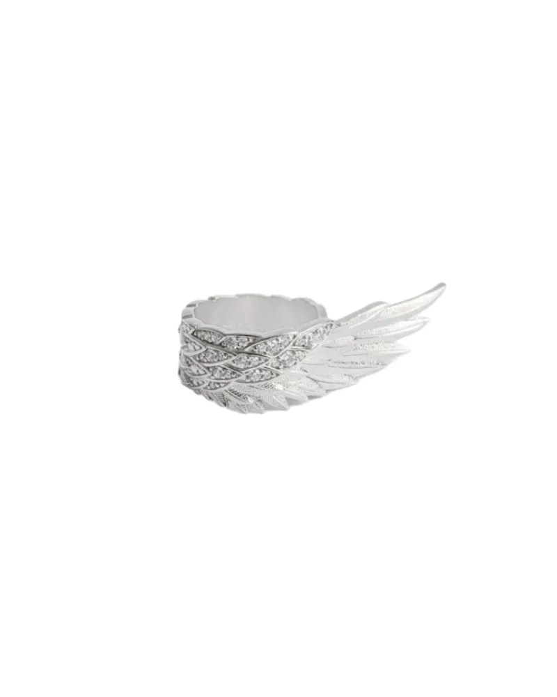 Zadig & Voltaire Ring Rock Feather Spread Silber